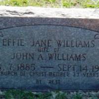 Effie Jane WILLIAMS